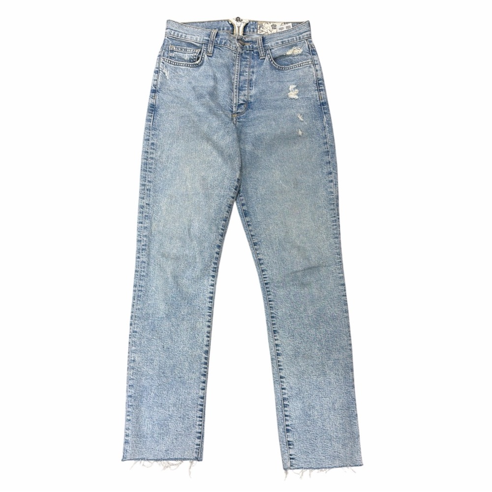 Siwy Back Zipper Straight Leg Jeans